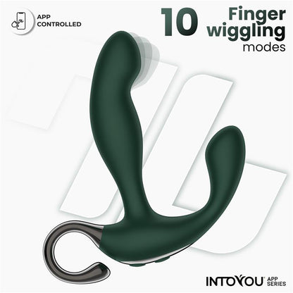 INTOYOU APP SERIES - GREENY MASAJEADOR PROSTÁTICO CON FINGER WIGGLING Y APP
