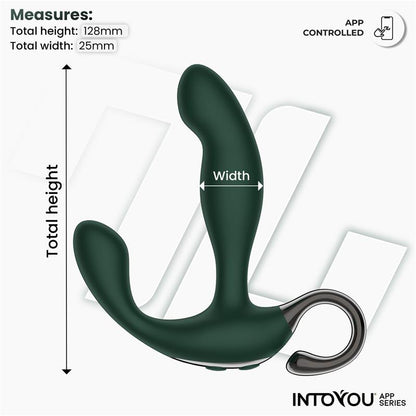 INTOYOU APP SERIES - GREENY MASAJEADOR PROSTÁTICO CON FINGER WIGGLING Y APP