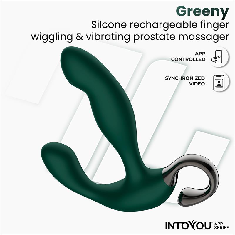 INTOYOU APP SERIES - GREENY MASAJEADOR PROSTÁTICO CON FINGER WIGGLING Y APP