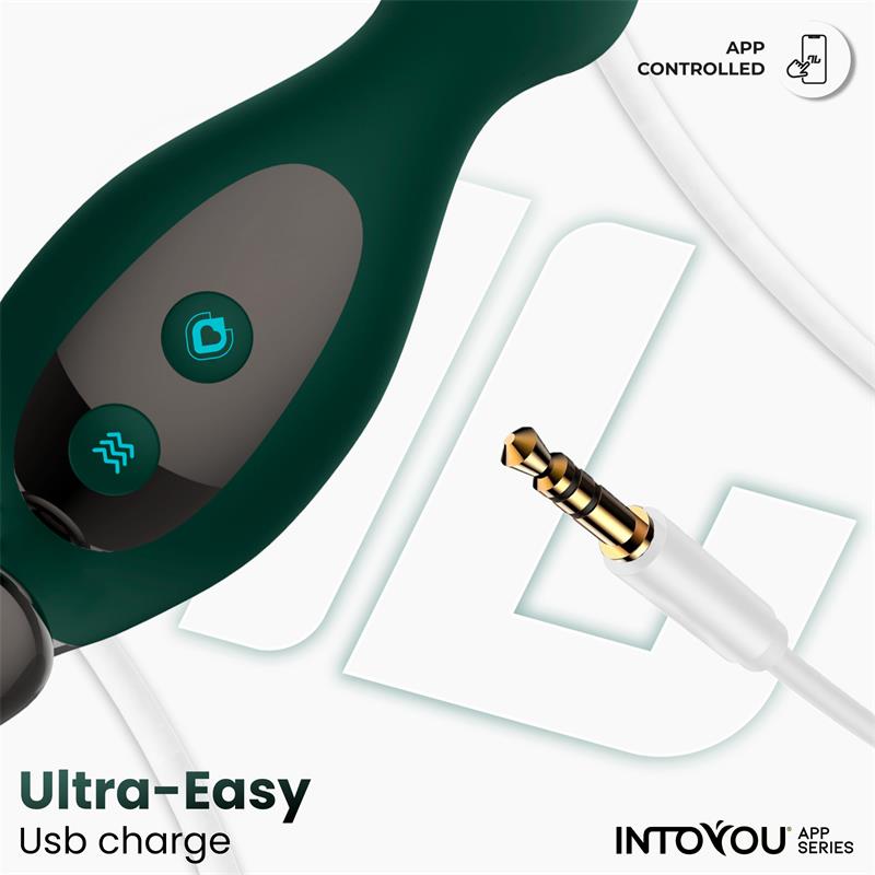 INTOYOU APP SERIES - GREENY MASAJEADOR PROSTÁTICO CON FINGER WIGGLING Y APP
