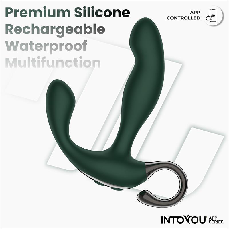 INTOYOU APP SERIES - GREENY MASAJEADOR PROSTÁTICO CON FINGER WIGGLING Y APP