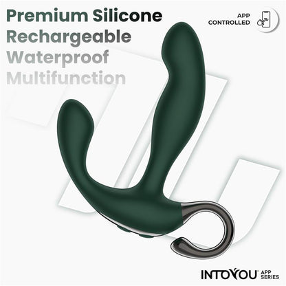 INTOYOU APP SERIES - GREENY MASAJEADOR PROSTÁTICO CON FINGER WIGGLING Y APP