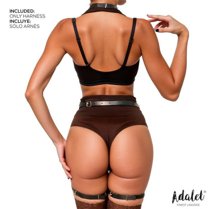 ADALET LINGERIE - GRETA ARNÉS DE CUERPO CUERO VEGANO TALLA ÚNICA