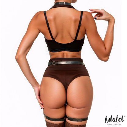 ADALET LINGERIE - GRETA ARNÉS DE CUERPO CUERO VEGANO TALLA ÚNICA