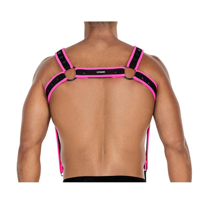 CUT4MEN - H4RNESS05 ARNÉS DE PECHO NEON ROSA TALLA ÚNICA