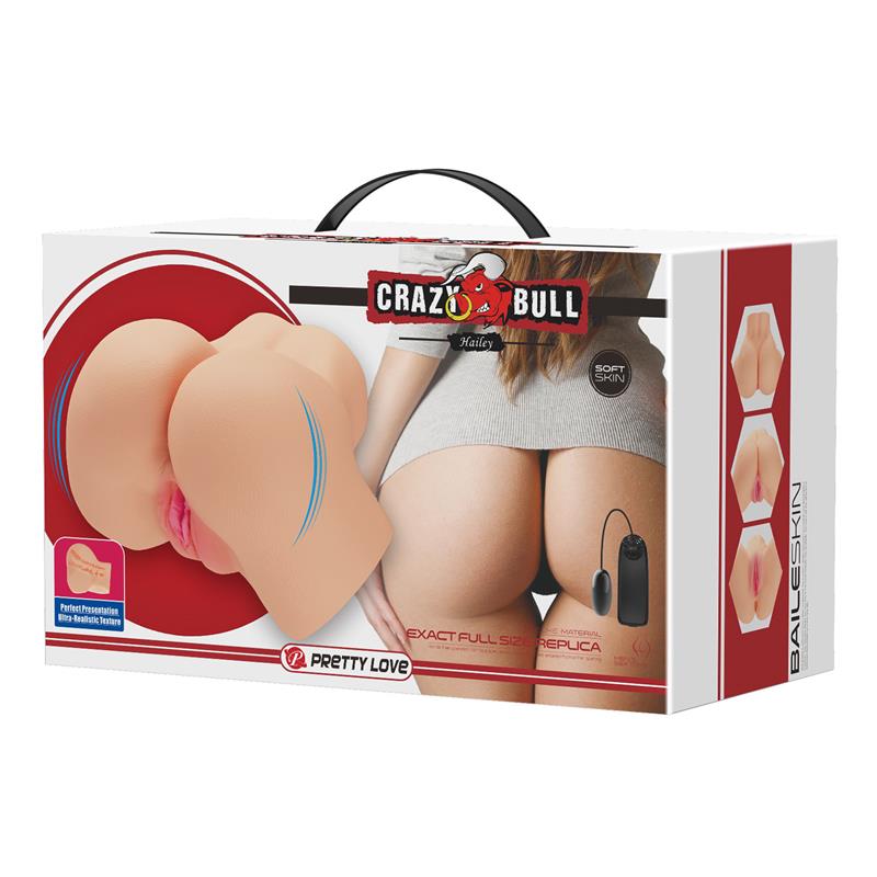 CRAZY BULL - HAILEY MASTURBADOR ANO Y VAGINA CON VIBRACIÓN