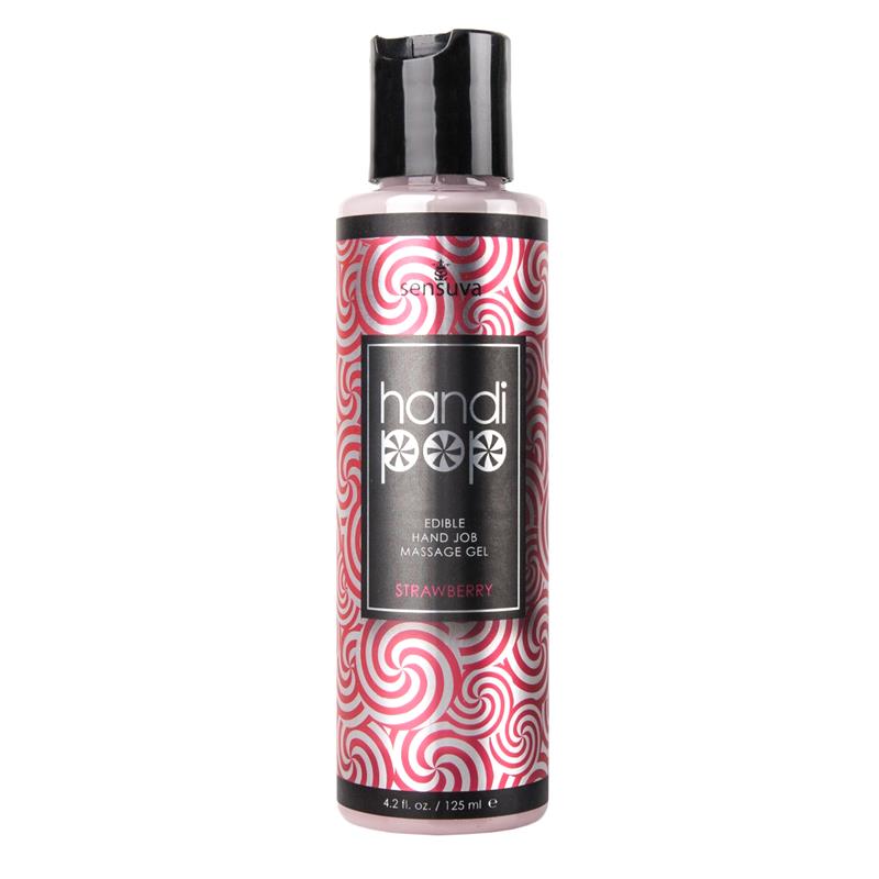SENSUVA - HANDIPOP GEL DE MASAJE Y SEXO ORAL FRESA 125 ML