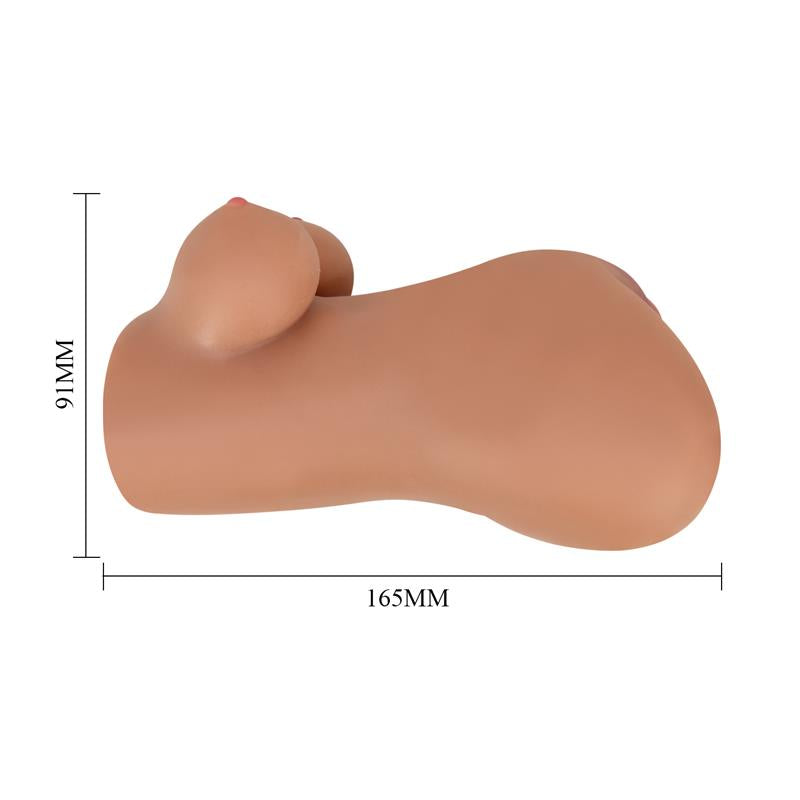 CRAZY BULL - HANNAH MASTURBADOR DOBLE VAGINA & ANO REALÍSTICO MULATO