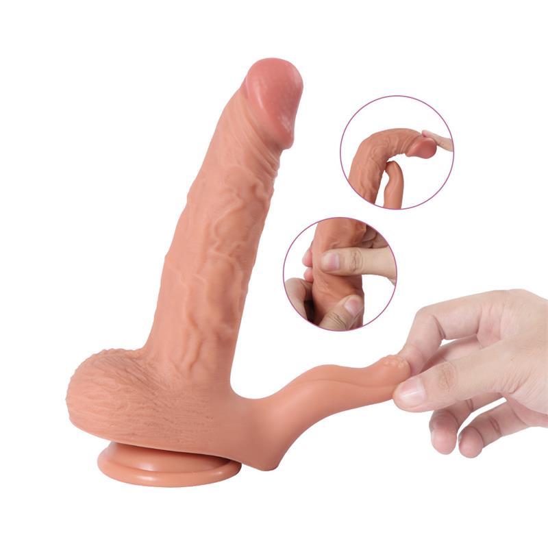 SHEQU - HAYDON DILDO CON 20 MODOS DE VIBRACIÓN Y ESTIMULADOR DE CLÍTORIS