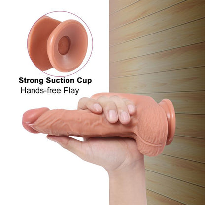 SHEQU - HAYDON DILDO CON 20 MODOS DE VIBRACIÓN Y ESTIMULADOR DE CLÍTORIS