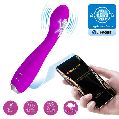 PRETTYLOVE - HECTOR VIBRADOR CON ELECTROSHOCK Y APP ROSA