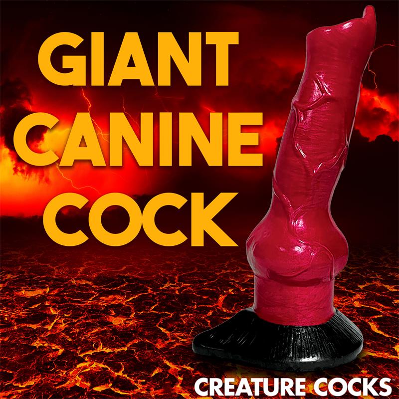 CREATURE COCKS - HELL-HOUND DILDO SILICONA 19 CM - 7.5