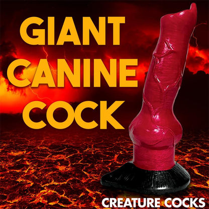 CREATURE COCKS - HELL-HOUND DILDO SILICONA 19 CM - 7.5