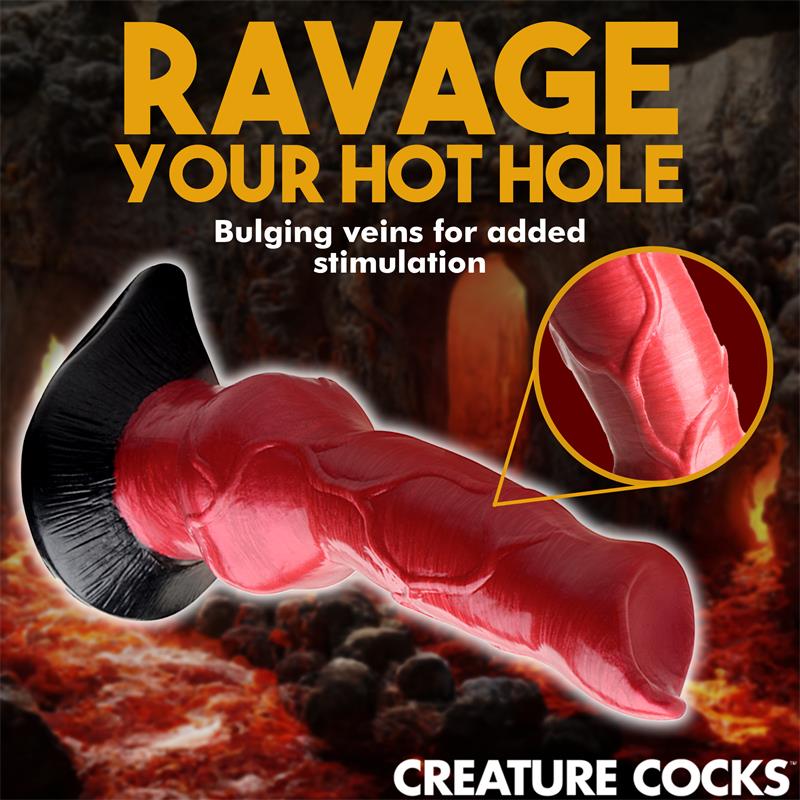 CREATURE COCKS - HELL-HOUND DILDO SILICONA 19 CM - 7.5