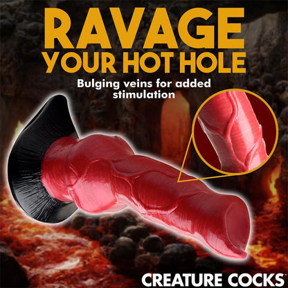 CREATURE COCKS - HELL-HOUND DILDO SILICONA 19 CM - 7.5