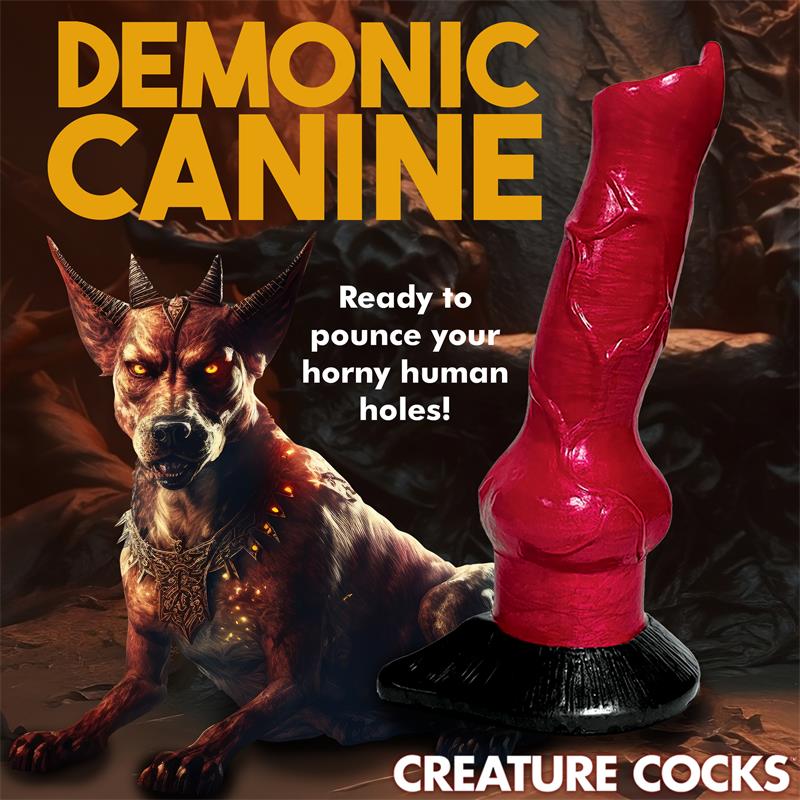 CREATURE COCKS - HELL-HOUND DILDO SILICONA 19 CM - 7.5