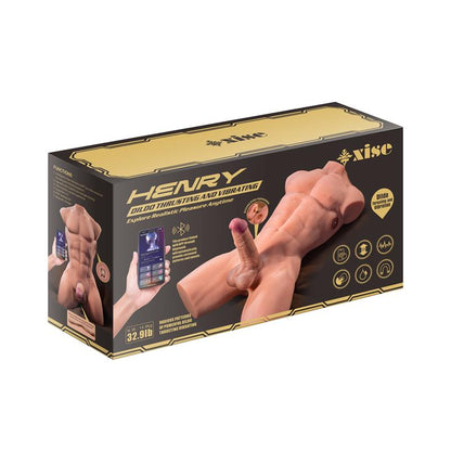 XISE - HENRY TORSO CON DILDO DESMONTABLE, THRUSTING Y APP 15,7 KG
