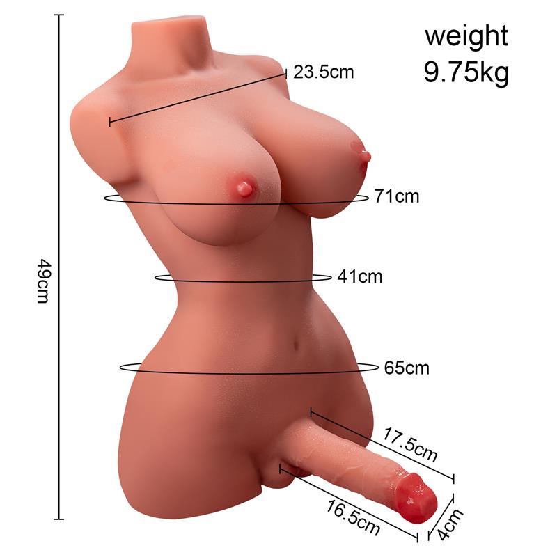 XISE - HERMOSA LADY BOY TORSO CON VIBRACIÓN Y THRUSTING 9.75 KG