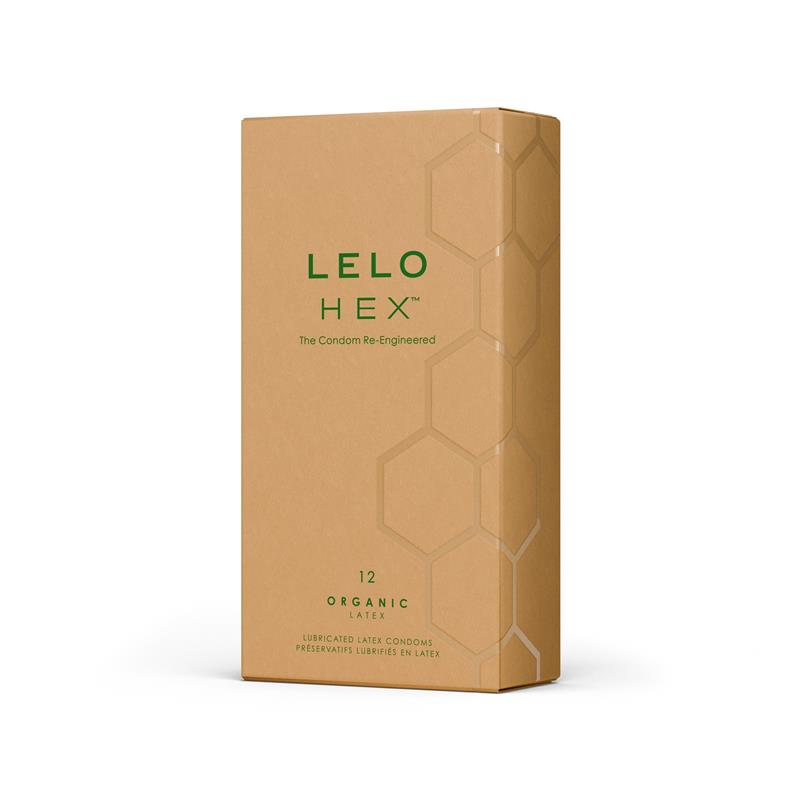 LELO - HEX CONDOMS ORGANIC 12 UNIDADES