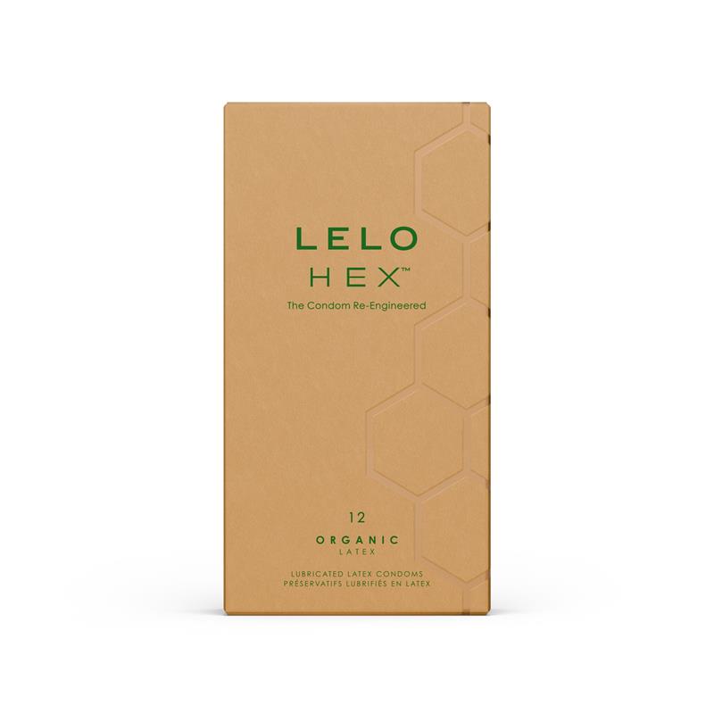 LELO - HEX CONDOMS ORGANIC 12 UNIDADES