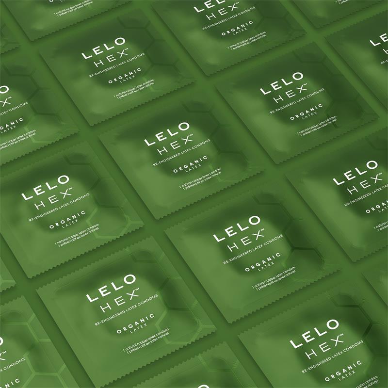 LELO - HEX CONDOMS ORGANIC 3 UNIDADES