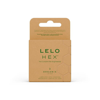 LELO - HEX CONDOMS ORGANIC 3 UNIDADES