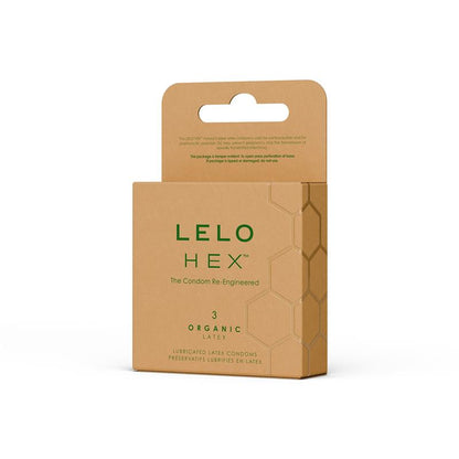LELO - HEX CONDOMS ORGANIC 3 UNIDADES
