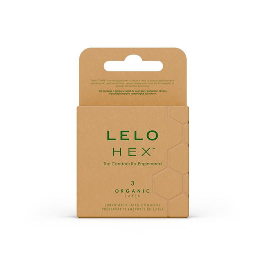 LELO - HEX CONDOMS ORGANIC 3 UNIDADES