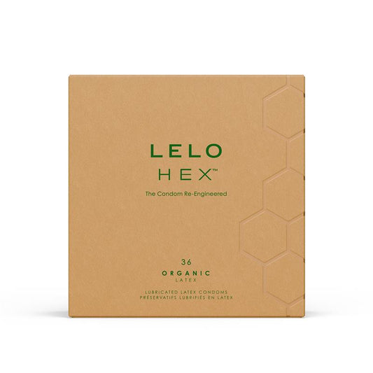 LELO - HEX CONDOMS ORGANIC 36 UNIDADES