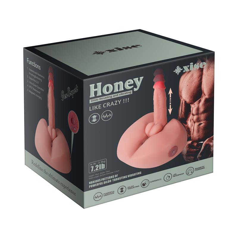 XISE - HONEY MASTURBADOR CON VIBRACIÓN Y THRUSTING 3.2 KG