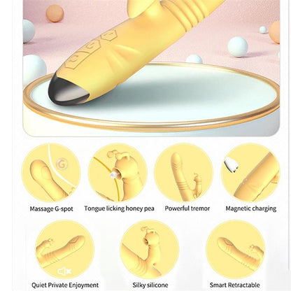 ENGILY ROSS - HONEYBEE VIBRADOR CON THRUSTING Y PULSACIÓN