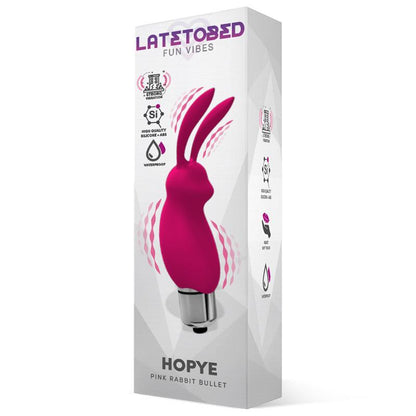 LATETOBED - HOPYE BALA VIBRADORA CONEJITO SILICONA ROSA