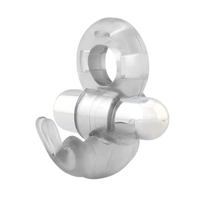 LATETOBED - HORIZON ANILLO VIBRADOR CON CONEJITO TRANSPARENTE