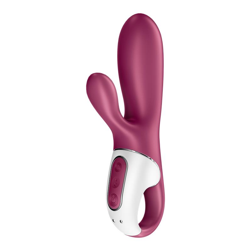 SATISFYER - HOT BUNNY VIBRADOR CON CONEJITO EFECTO CALOR APP SATISFYER CONNECT