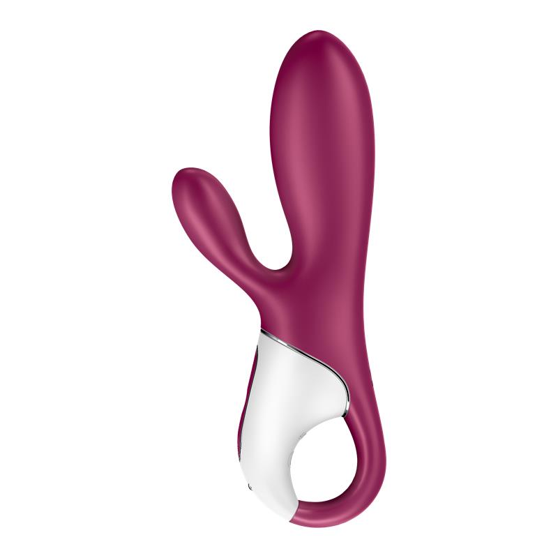 SATISFYER - HOT BUNNY VIBRADOR CON CONEJITO EFECTO CALOR APP SATISFYER CONNECT