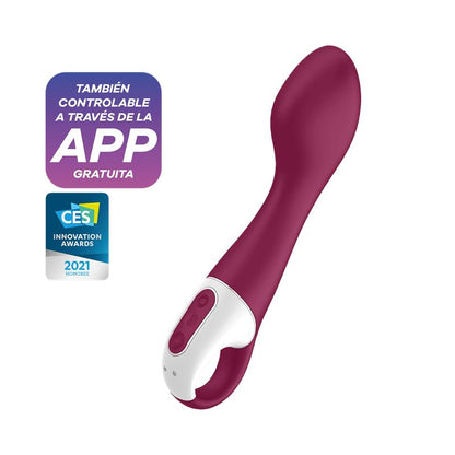 SATISFYER - HOT SPOT VIBRADOR CON FUNCIÓN DE CALOR PUNTO G USB