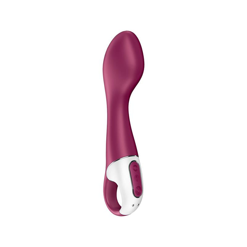 SATISFYER - HOT SPOT VIBRADOR CON FUNCIÓN DE CALOR PUNTO G USB