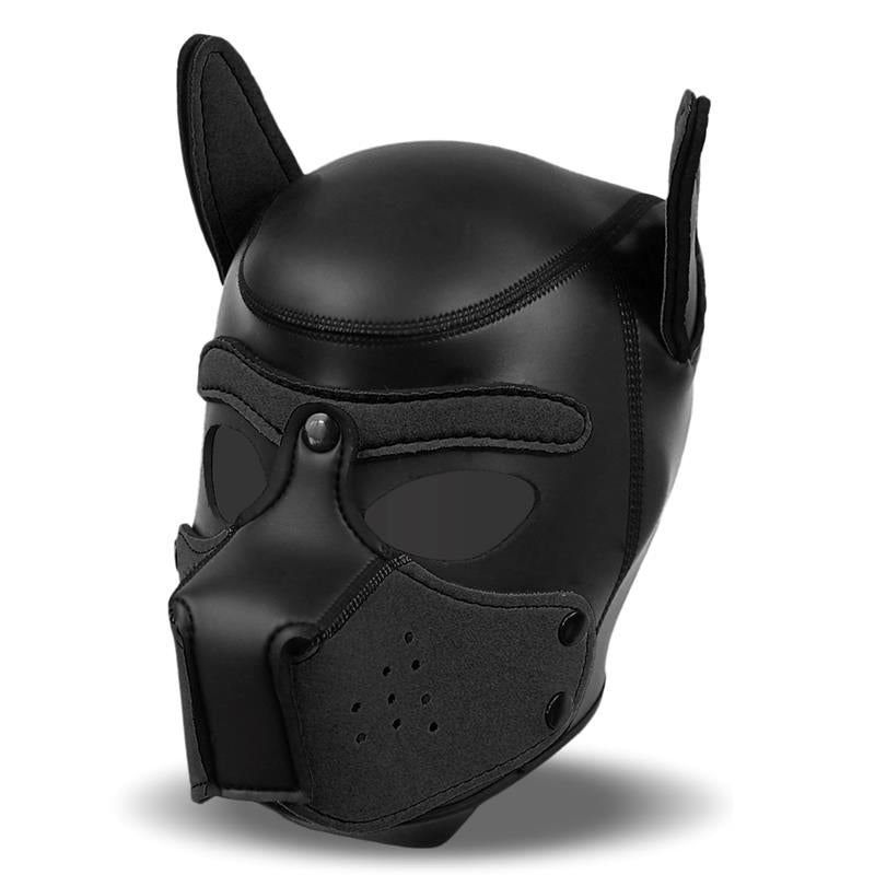 INTOYOU BDSM LINE - HOUND MÁSCARA DE PERRO NEOPRENO HOCICO EXTRAÍBLE NEGRO TALLA ÚNICA
