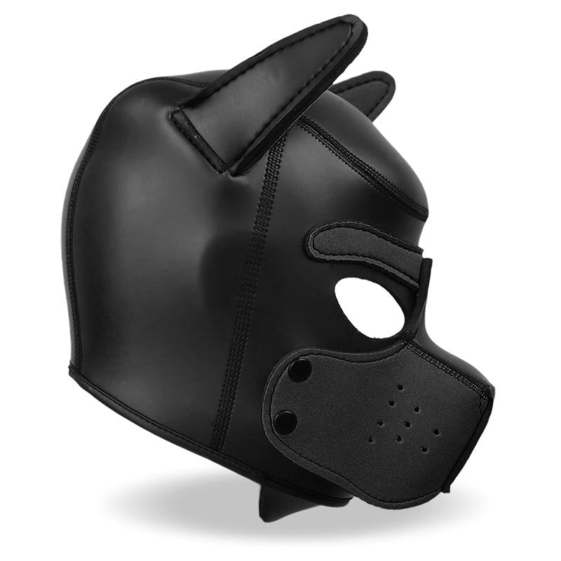 INTOYOU BDSM LINE - HOUND MÁSCARA DE PERRO NEOPRENO HOCICO EXTRAÍBLE NEGRO TALLA ÚNICA