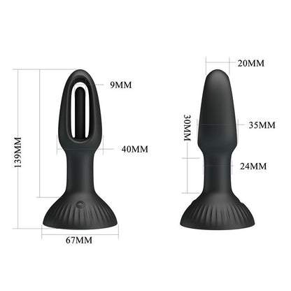 PRETTYLOVE - HUBERT PLUG ANAL CON MOVIMIENTO WIGGLING