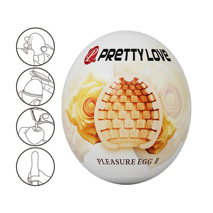 PRETTYLOVE - HUEVO MASTURBADOR PLEASURE EGG II NARANJA