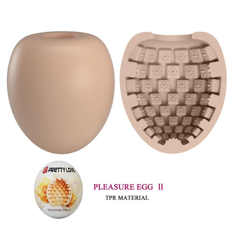 PRETTYLOVE - HUEVO MASTURBADOR PLEASURE EGG II NARANJA