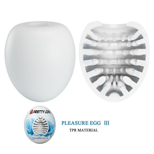 PRETTYLOVE - HUEVO MASTURBADOR PLEASURE EGG III BLANCO