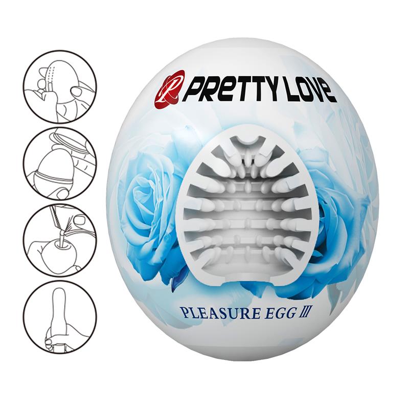 PRETTYLOVE - HUEVO MASTURBADOR PLEASURE EGG III BLANCO