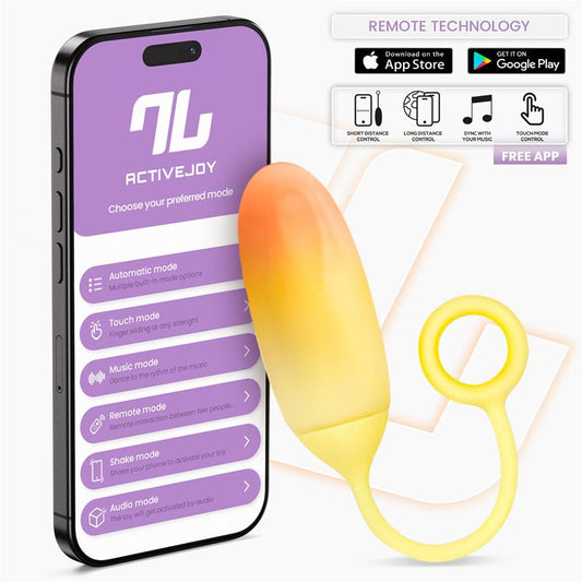 Huevo Silicona Doble Capa con APP Amarillo/Naranja