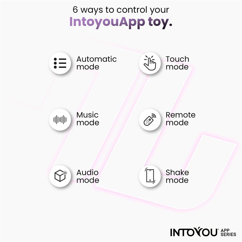 INTOYOU APP SERIES - HUEVO SILICONA DOBLE CAPA CON APP ROSA/AZUL