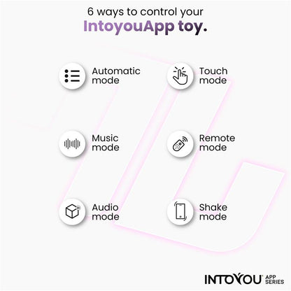 INTOYOU APP SERIES - HUEVO SILICONA DOBLE CAPA CON APP ROSA/AZUL