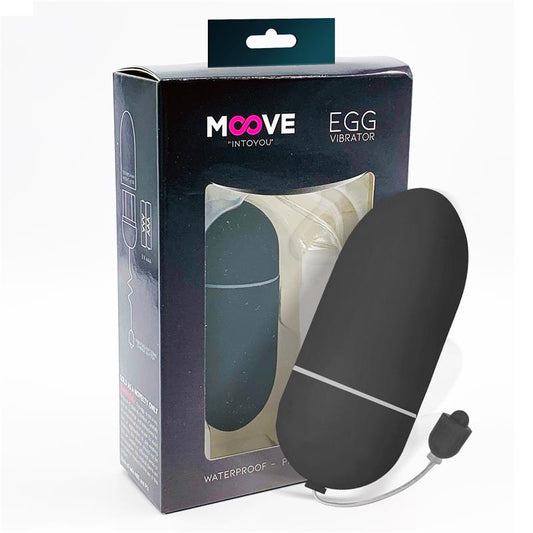 MOOVE - HUEVO VIBRADOR 10 FUNCIONES NEGRO