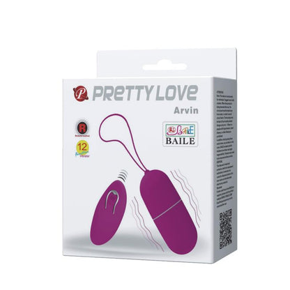 PRETTYLOVE - HUEVO VIBRADOR ARVIN COLOR PÚRPURA