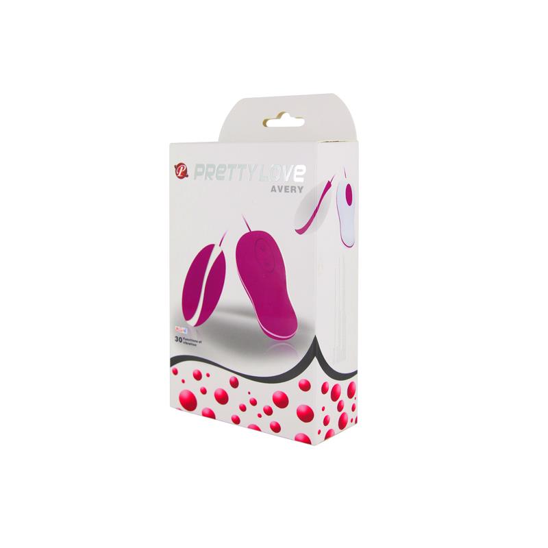 PRETTYLOVE - HUEVO VIBRADOR AVERY COLOR ROSA Y BLANCO